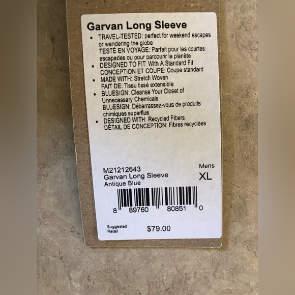 Prana men’s long sleeve button down shirt size xl - Picture 3 of 6